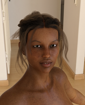 Black Girl Freckles